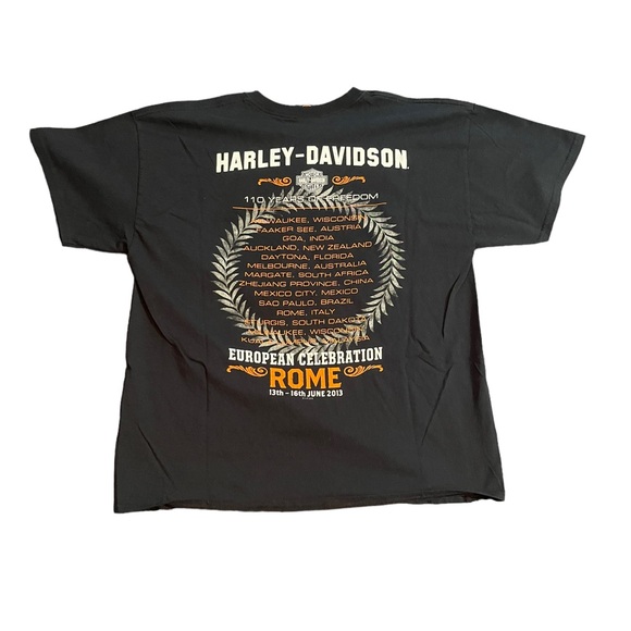 Harley Davidson XL black shirt from the European Celebration in Rome, June 2013 - Picture 2 of 5